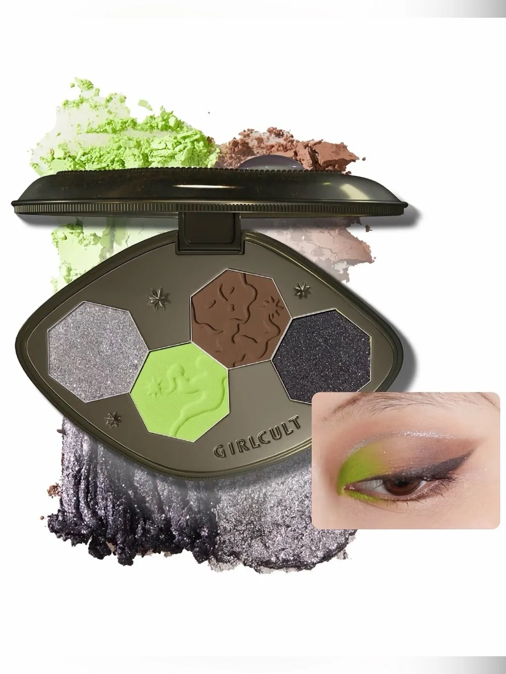 Girlcult #41 Provocative Grass Cyber Chaizi Series Quad Eyeshadow- matte, shine
